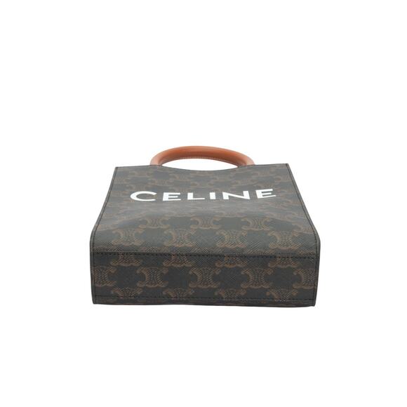 CELINE Brown Triomphe Vertical Cabas Mini Crossbody Bag - Picture 6 of 7